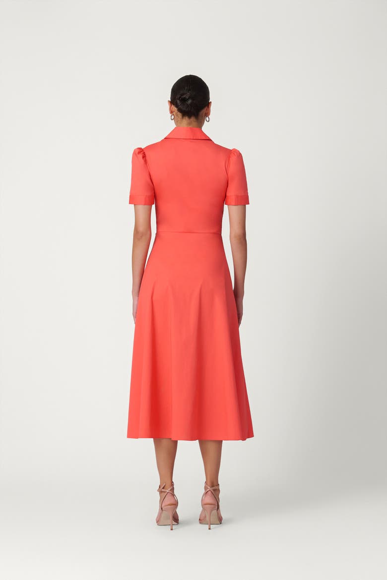 Cotton Poplin Barnet Dress, Alternate, color, Tangerine