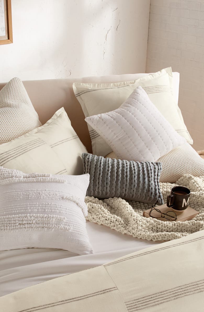 DKNY Marled Stripe Duvet Cover & Sham Set, Alternate, color, 