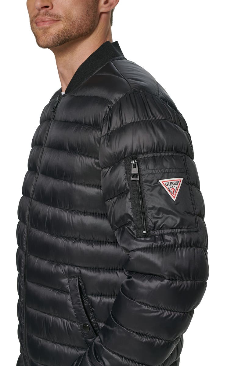 GUESS Packable Bomber Jacket, Alternate, color, 