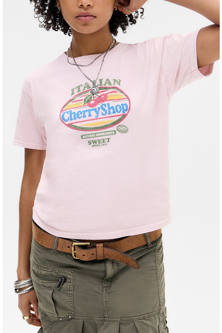 Italian Graphic Tee, Main, color, PINK