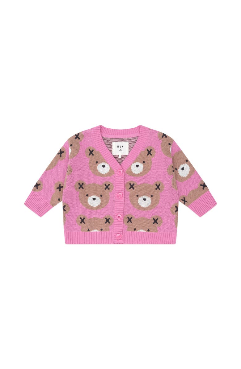 Huxbaby Classic Hux Cardi, Main, color, Strawberry