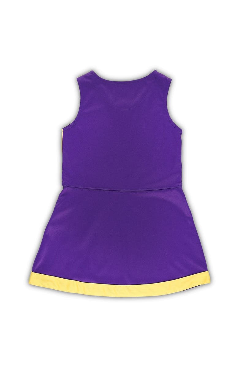 Outerstuff Girls Preschool Purple Minnesota Vikings Two-Piece Cheer Captain Jumper Dress with Bloomers Set, Alternate, color, Purple