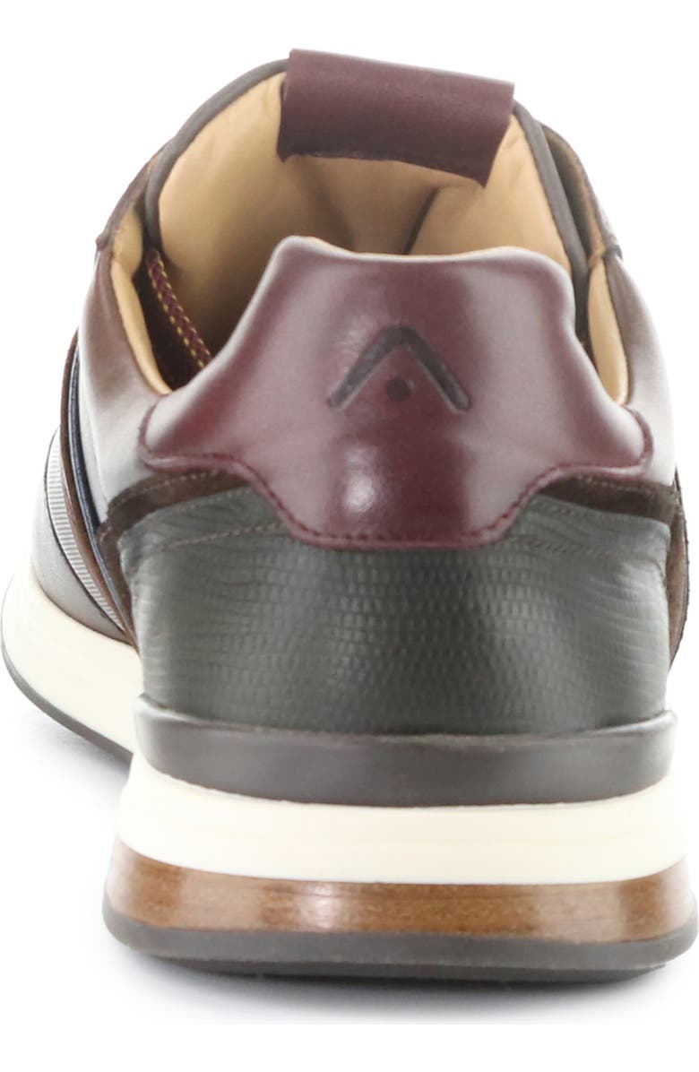 Ambitious Leather Lace-Up Sneaker, Alternate, color, Brown Leather
