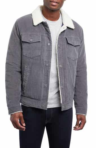 Lucky Brand Kenton Corduroy Faux Shearling Lined Trucker Jacket
