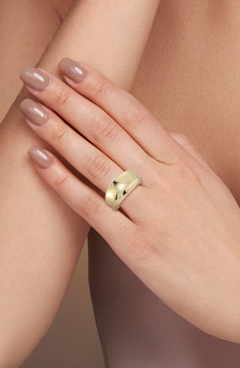 Ember Fine Jewelry Concave Ring, Alternate, color, Gold