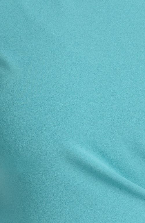 Tahari Asl Side Tie Scuba Crepe Jumpsuit In Ultra Marine