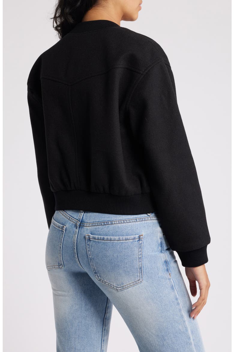 Bomber Jacket, Alternate, color, BLACK