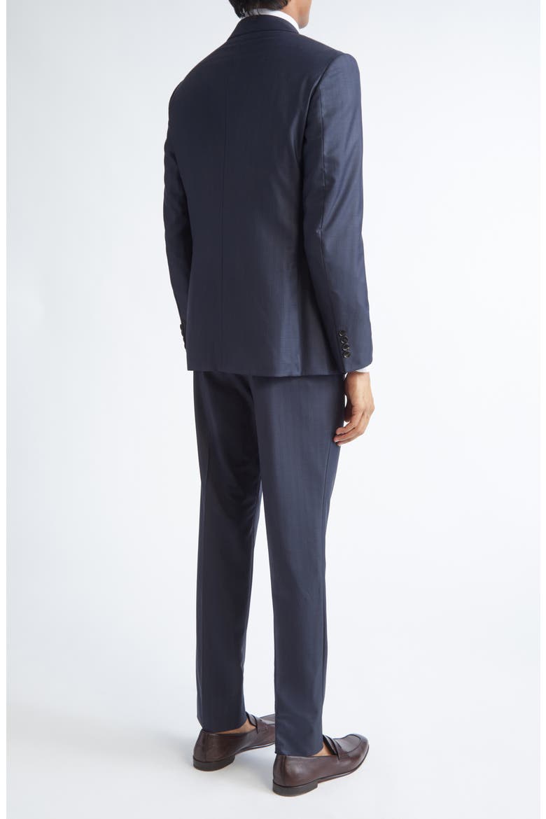 Regular Fit Dark Blue Pinstripe 15milmil15 Wool Suit, Alternate, color, DARK BLUE