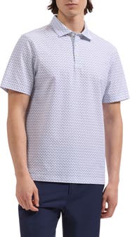 Bugatchi Victor OoohCotton® Palm Tree Print Polo