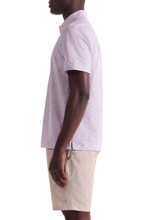 Bugatchi Victor Ooohcotton® Floral Polo In Pink