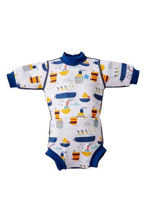 Happy Nappy Wetsuit with Reusable Swim Diaper (Baby)