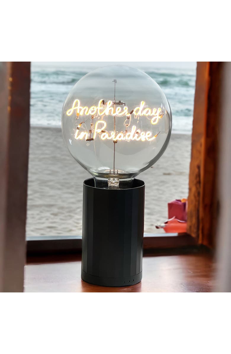 MITB Another Day in Paradise Portable Table Lamp, Alternate, color, Black