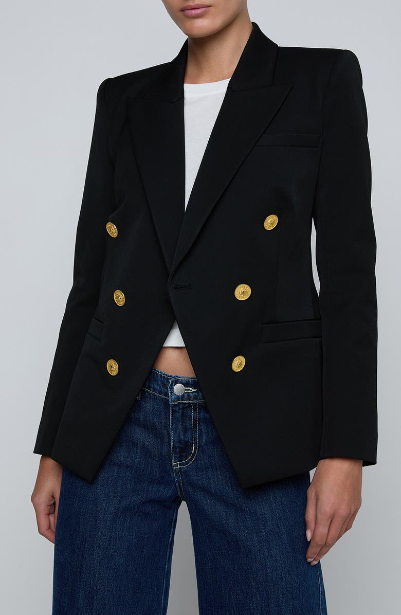 L'AGENCE Kyomi Double Breasted Blazer, Main, color, 