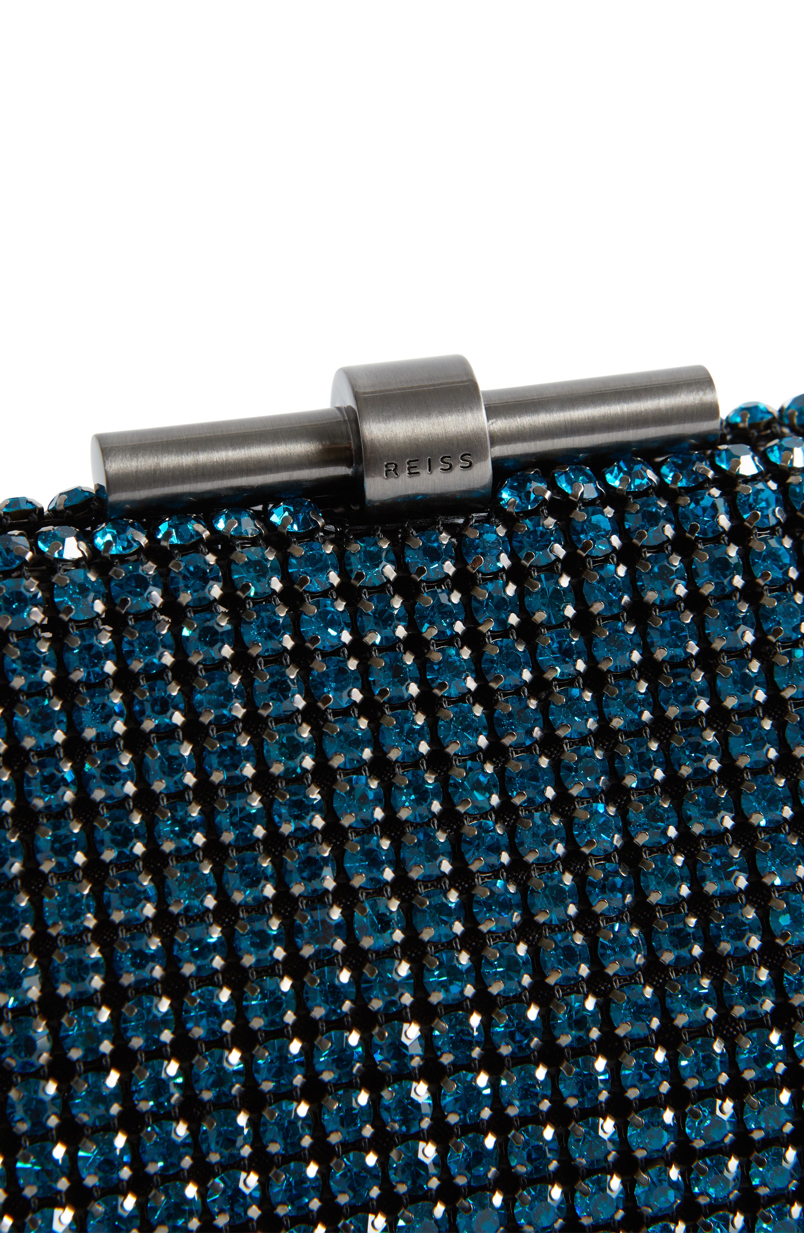 Adaline Crystal Embellished Clutch, Alternate, color, TEAL