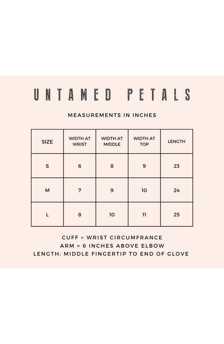 Untamed Petals Valiant Sheer Gloves, Alternate, color, Ivory