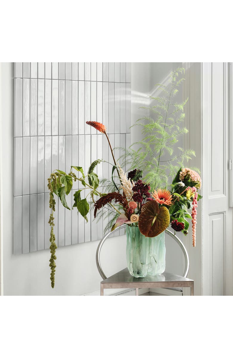 Kosta Boda Crackle Tall Vase, Alternate, color, Jade Green