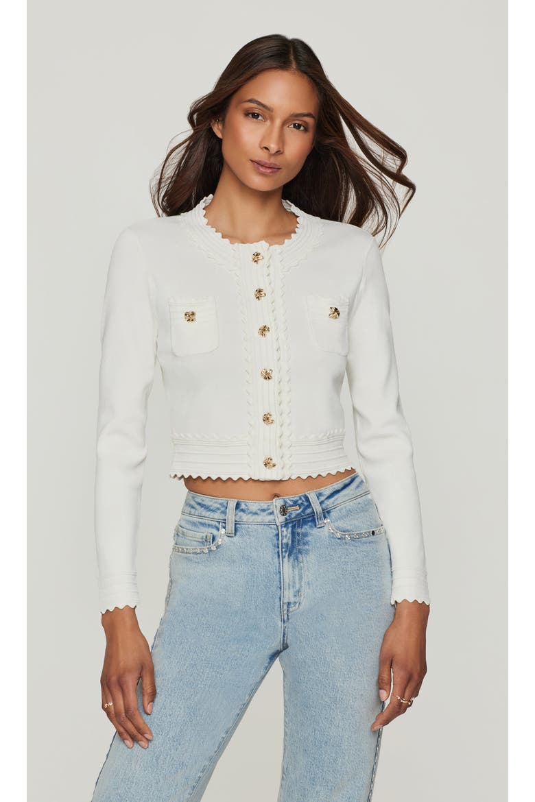Blossom Cardigan, Main, color, white