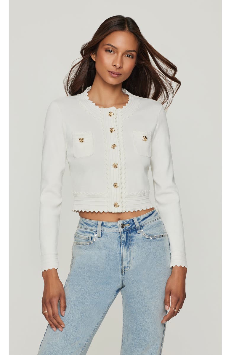 Generation Love Blossom Cardigan, Main, color, White