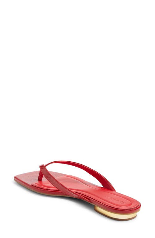 Open Edit Ocean Snakeskin Embossed Flip Flop