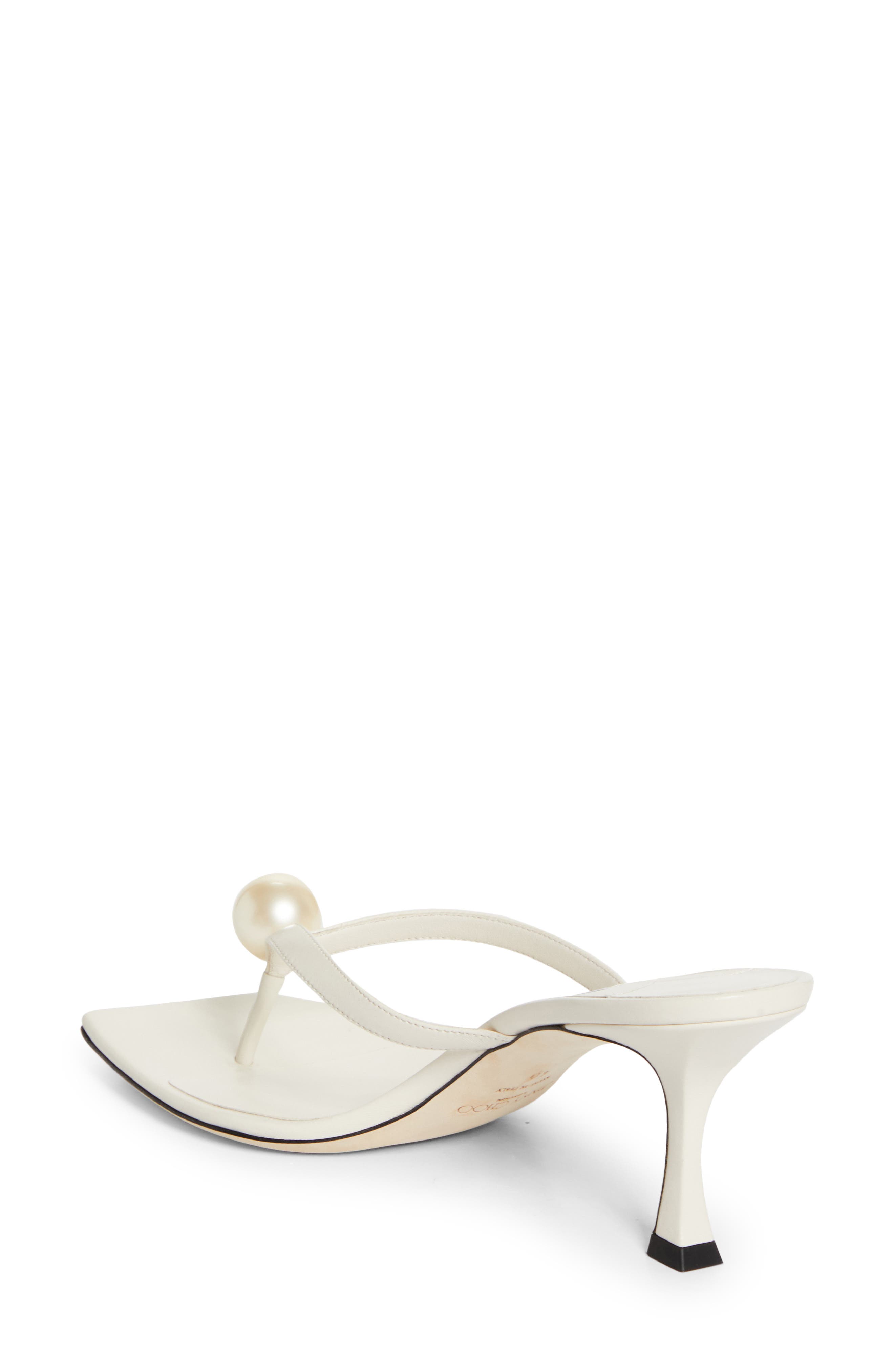 Jimmy Choo Freja Sandal, Alternate, color, Latte/ White