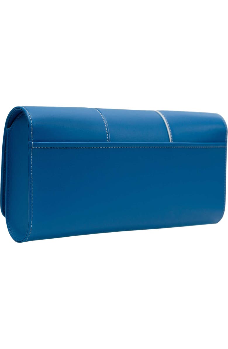 PERRIN PARIS Le Cabriolet Clutch Azur, Alternate, color, Azur / White