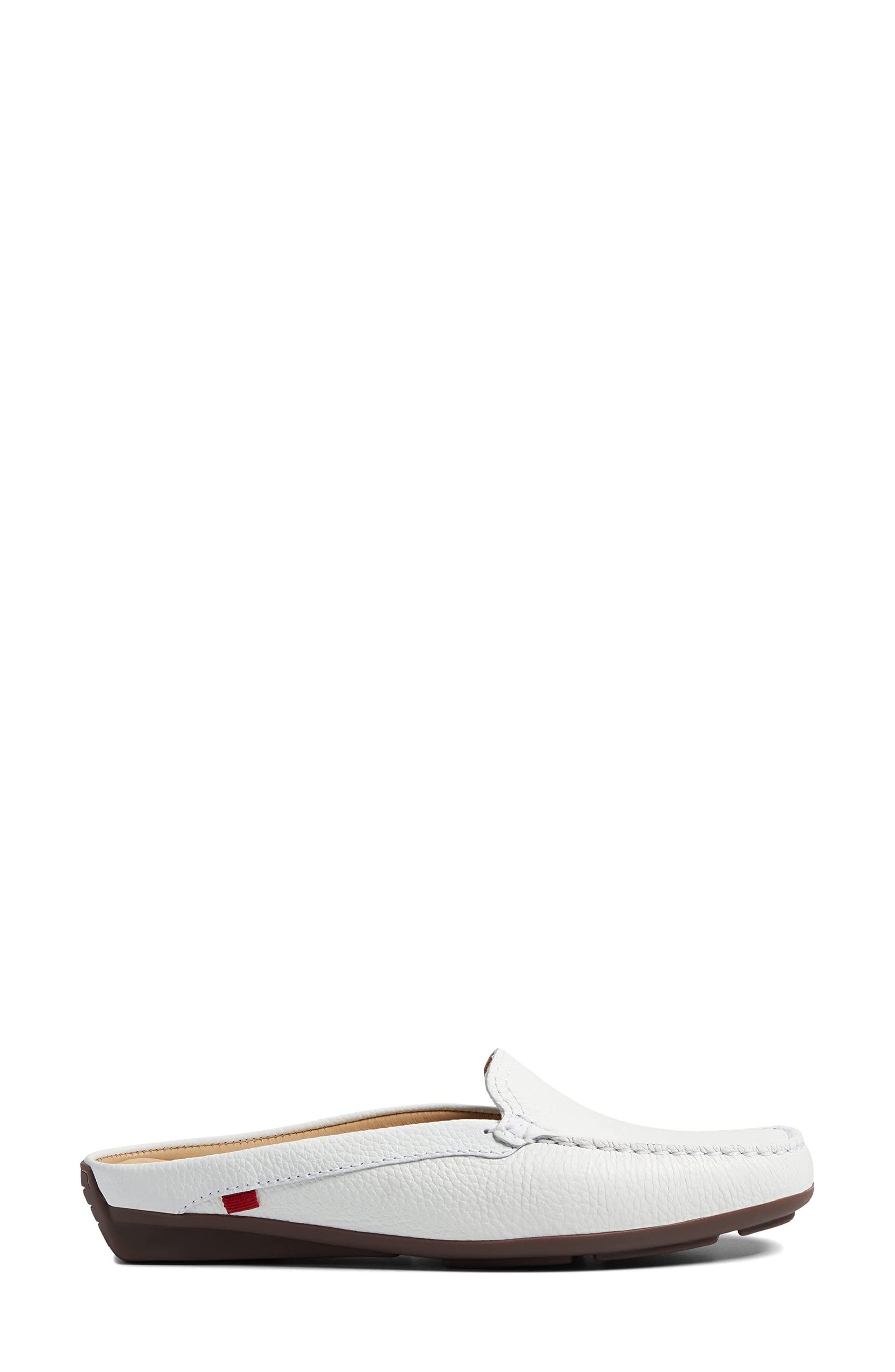 Briarwood Court Leather Mule, Alternate, color, WHITE GRAINY