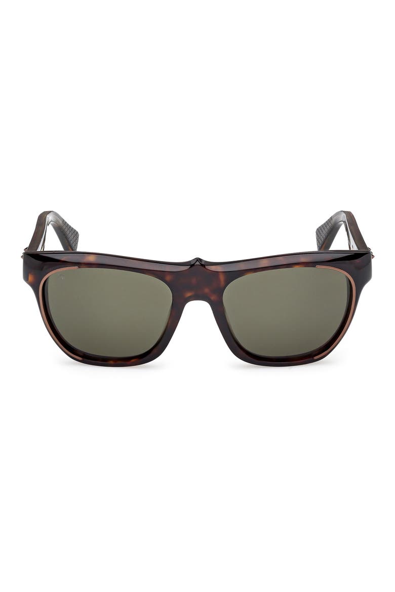Georges 55mm Square Sunglasses, Main, color, HAVANA / BRONZE / ZEISS GREEN