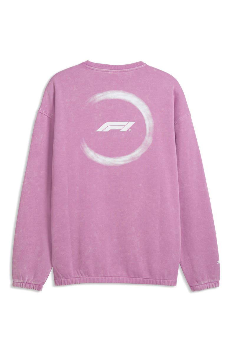 PUMA Formula 1<sup>®</sup> Sportswear Graphic Sweatshirt, Alternate, color, Mauve Pop