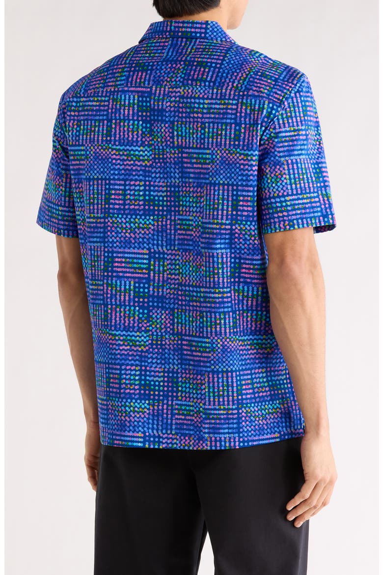 Cole OoohCotton® Short Sleeve Button-Up Shirt, Alternate, color, NIGHT BLUE