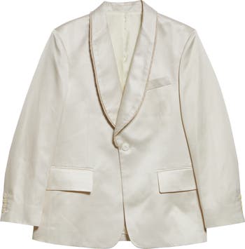 Bode Shawl Collar Silk Twill Tuxedo Jacket | Nordstrom Bode Shawl Collar Silk Twill Tuxedo Jacket | Nordstrom