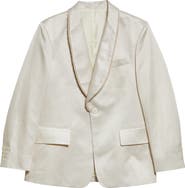 Bode Shawl Collar Silk Twill Tuxedo Jacket