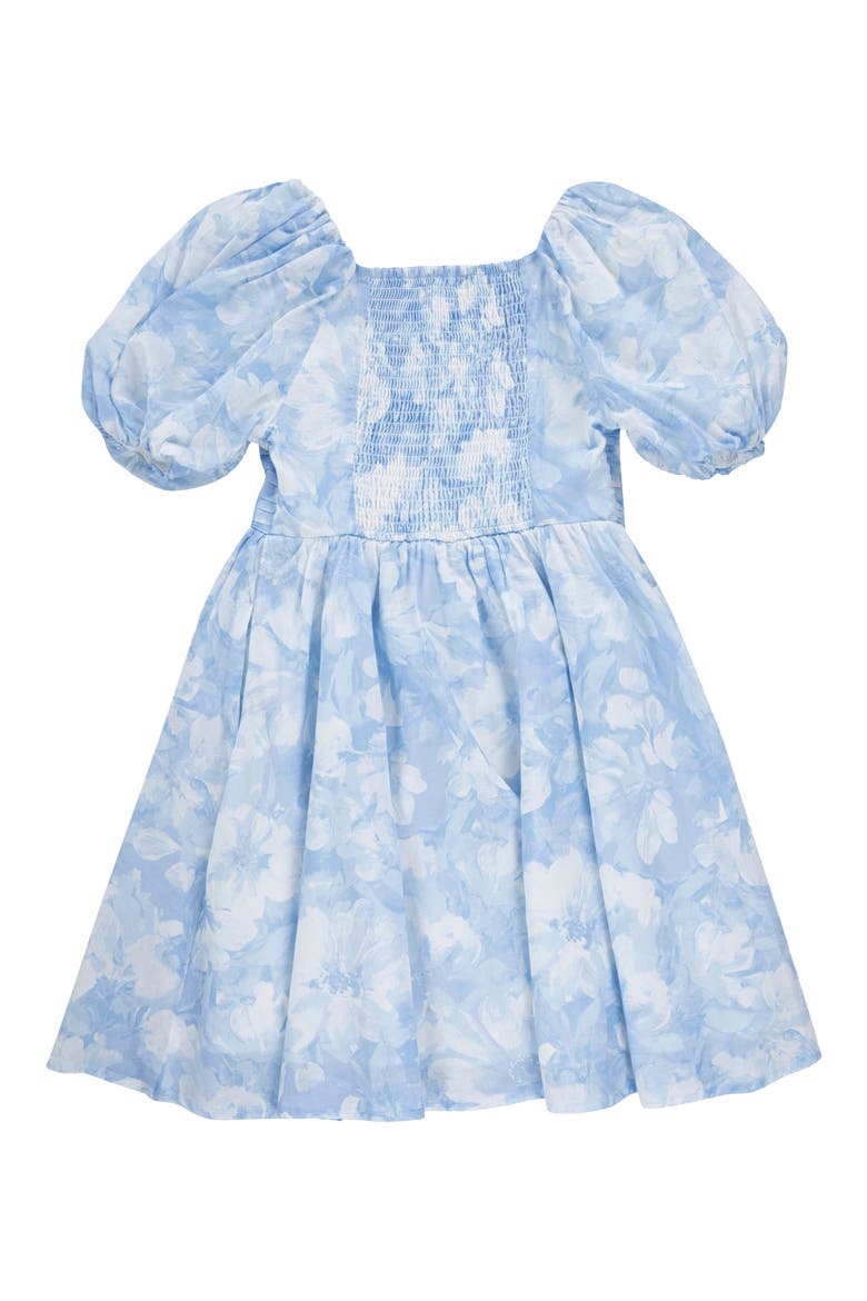 Kids' Cotton Puff Sleeve Cotton Voile Sundress, Alternate, color, BBKWINDSUR