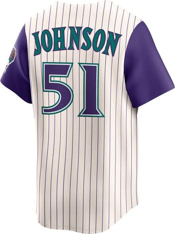 Nike Men's Nike Randy Johnson Cream Arizona Diamondbacks