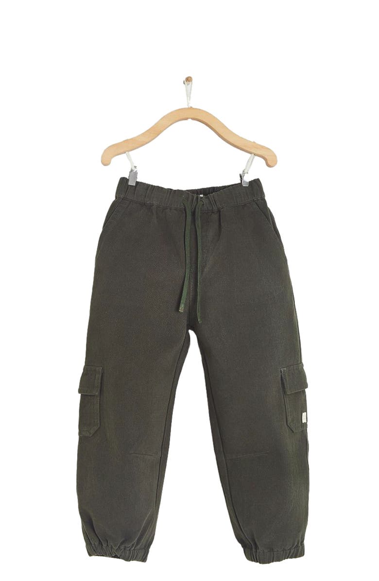 Babycottons Premium Cotton Twill Cargo Pants For Infant, Main, color, 