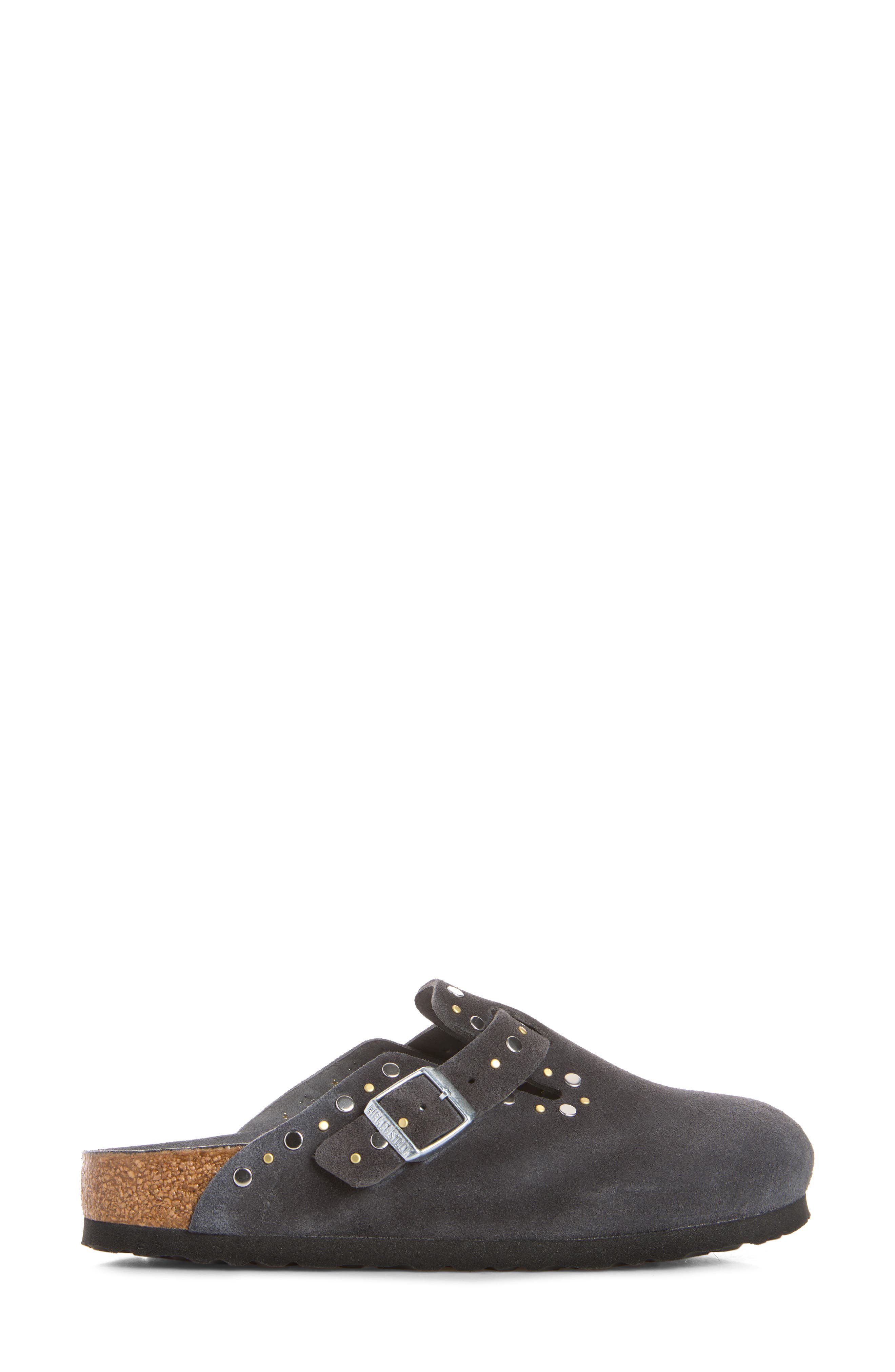 Boston Rivets Clog, Alternate, color, CHARCOAL