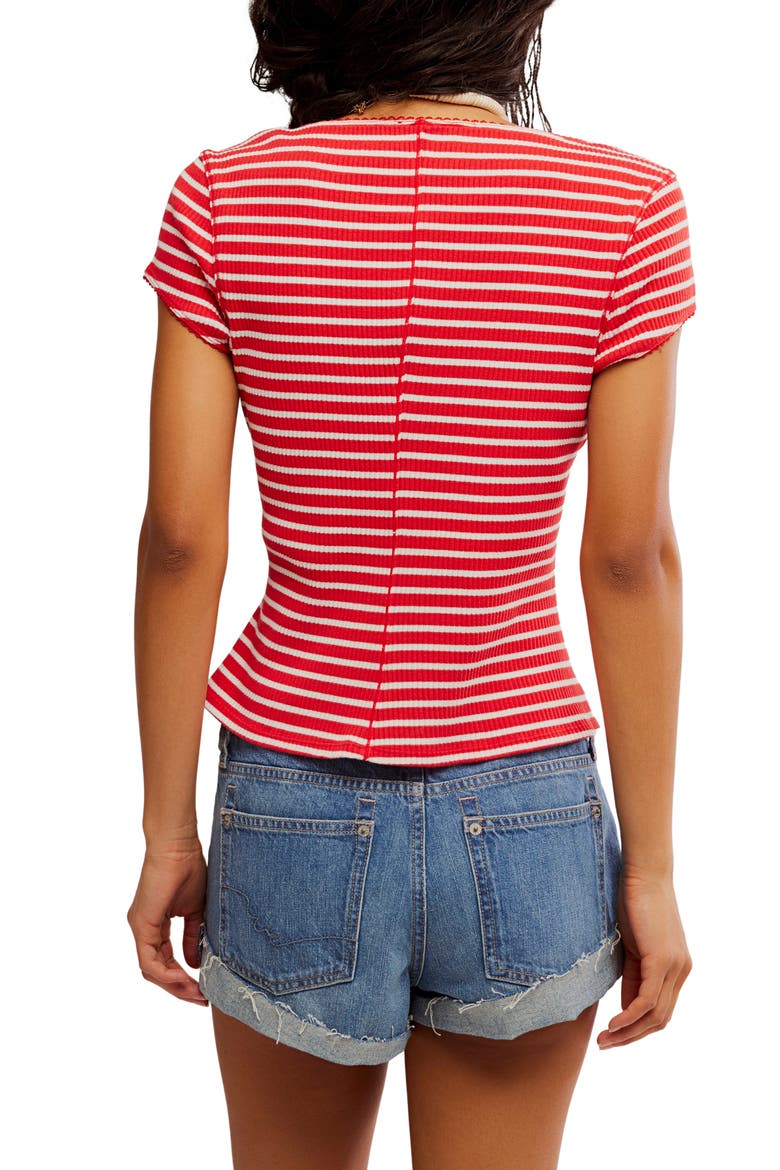 Most Wanted Stripe Rib Cardigan, Alternate, color, RED/ WHITE STRIPE