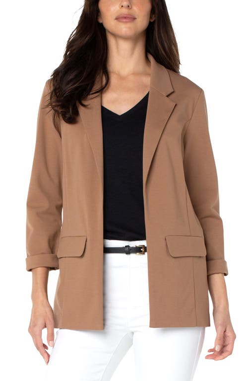 Liverpool Los Angeles Princess Detail Unlined Boyfriend Blazer in Maple 