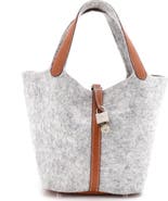 Pre-Owned Hermes Picotin Lock Bag Felt with Leather MM