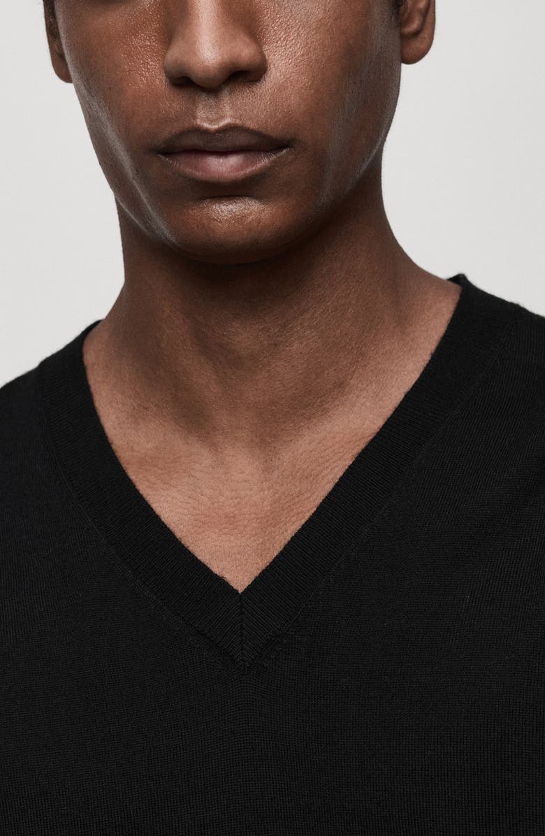 MANGO V-Neck Wool Sweater, Alternate, color, 