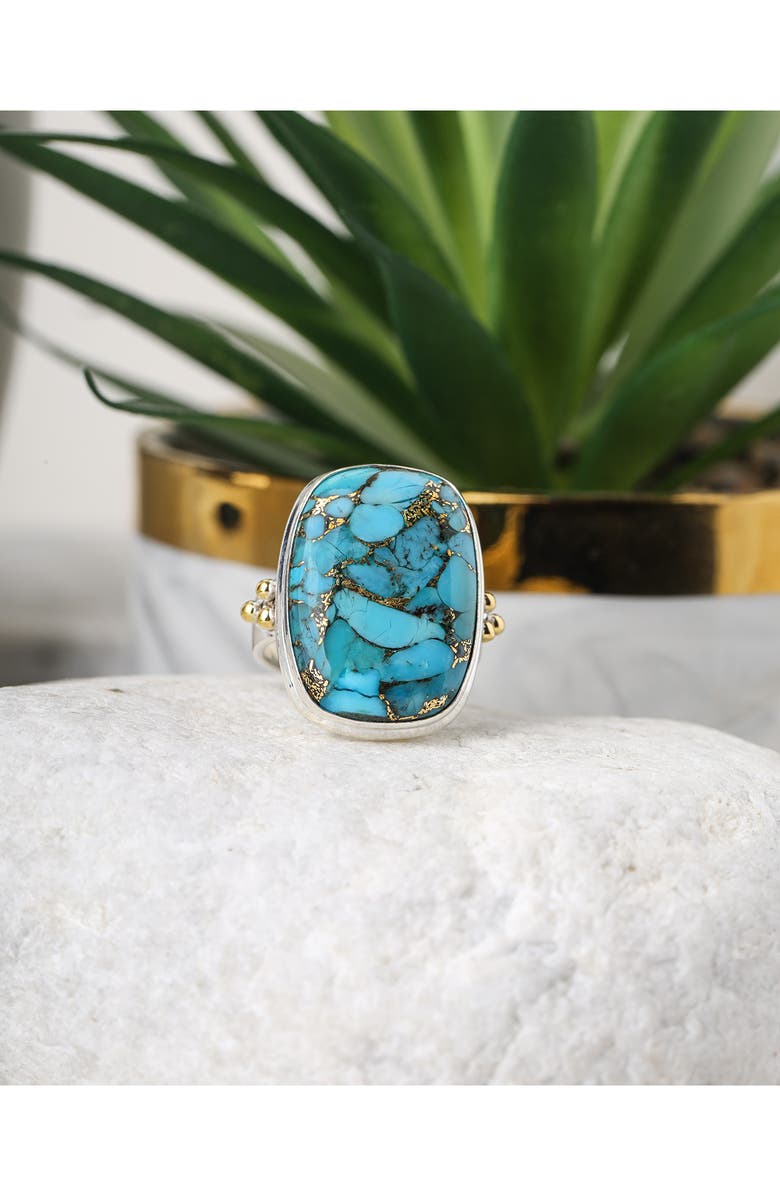 YS GEMS Blue Turquoise Ring, Alternate, color, 