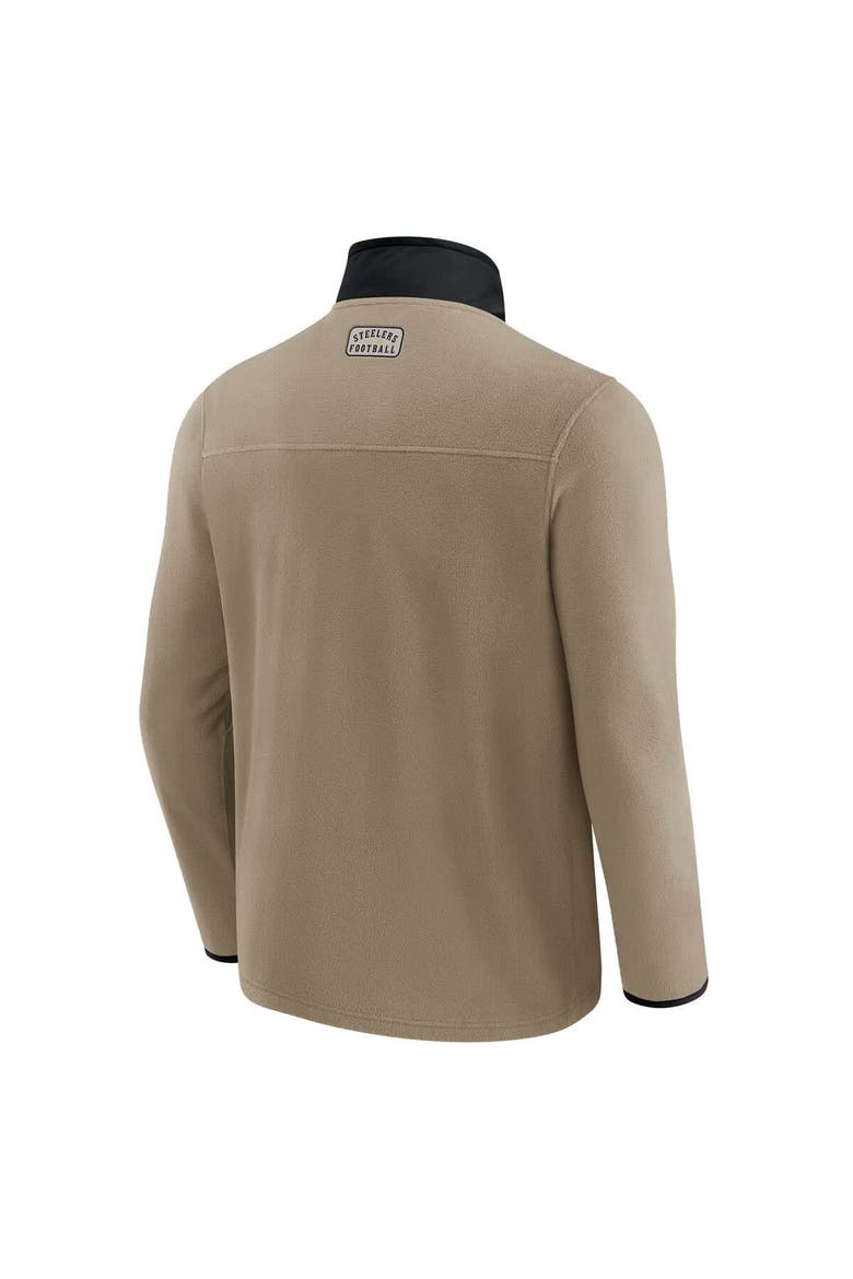 Men's NFL x Darius Rucker Collection by Fanatics  Tan Pittsburgh Steelers Heavyweight Polar Fleece Full-Zip Jacket, Alternate, color, Tan