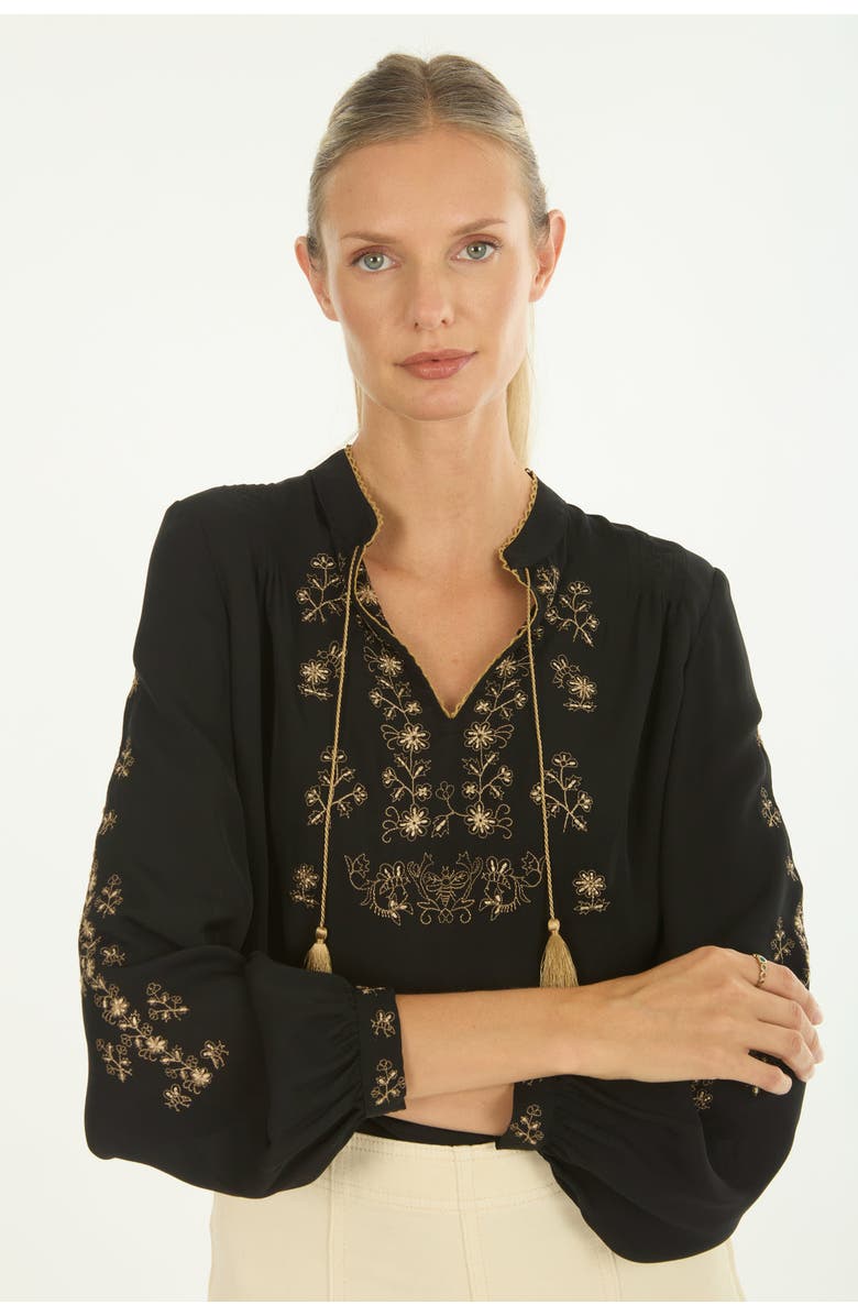 SECRET MISSION Serah Blouse, Alternate, color, Black