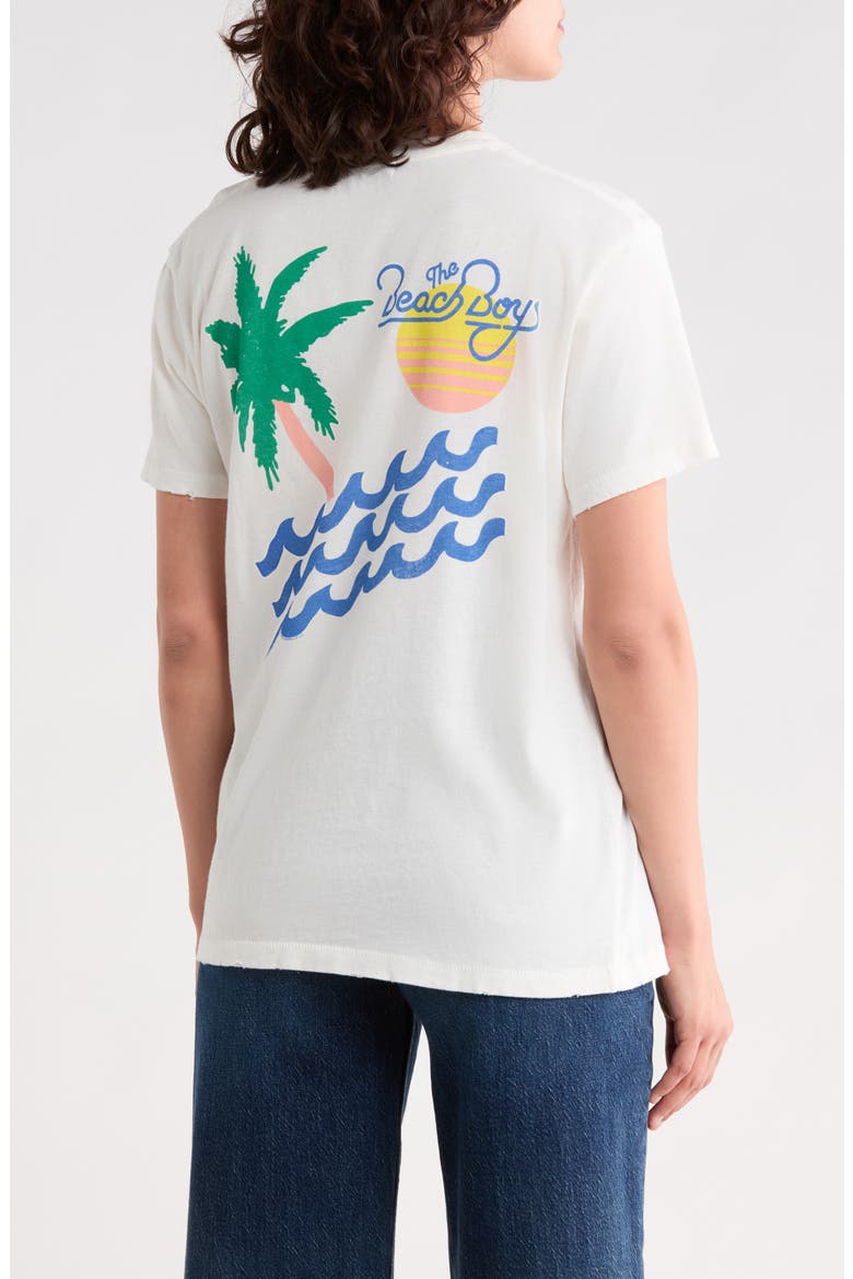 Beach Boys Palm Waves Graphic T-Shirt, Alternate, color, VINTAGE WHITE