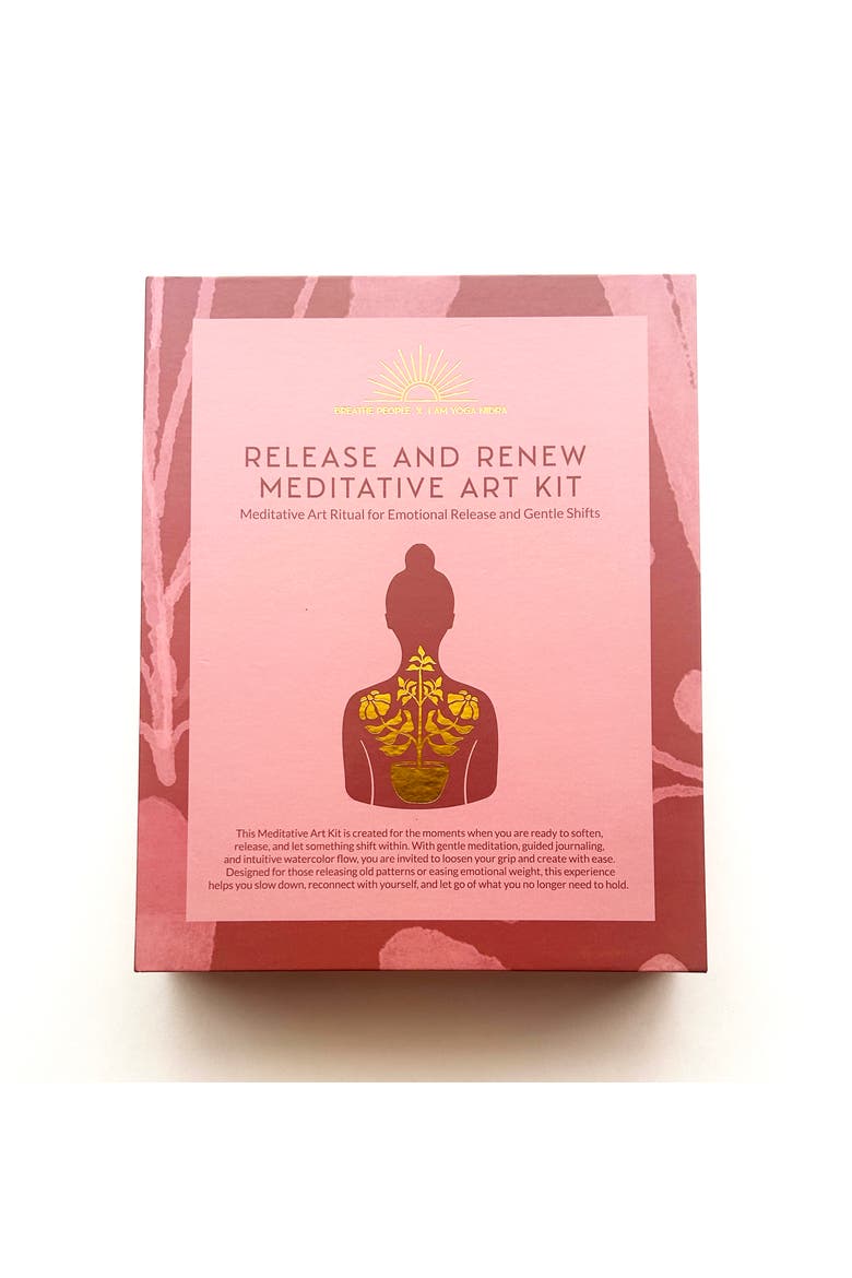 Release + Renew Meditative Art Kit, Main, color, Pink