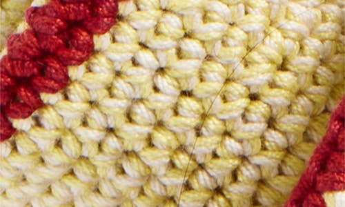 Jw Anderson Teacup Crochet Bag Charm In Brown