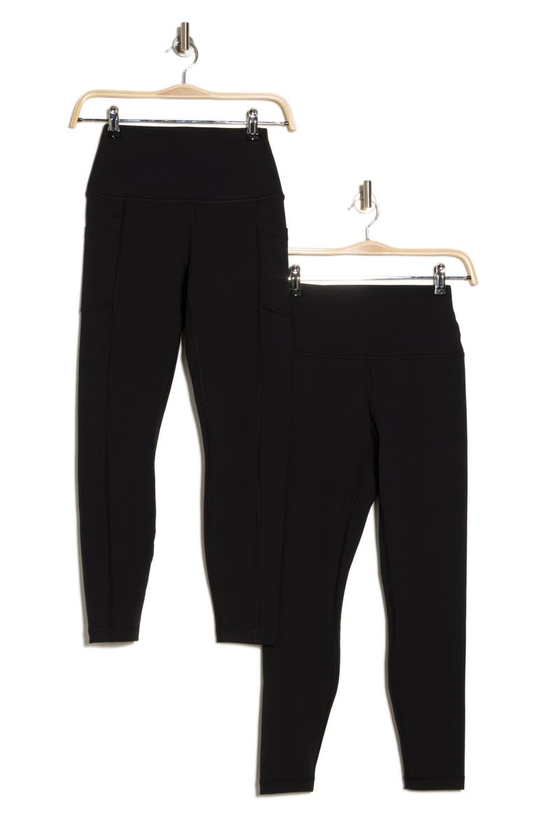 2-Pack Lux Everyday Elastic Free Waistband Leggings, Alternate, color, BLACK-BLACK