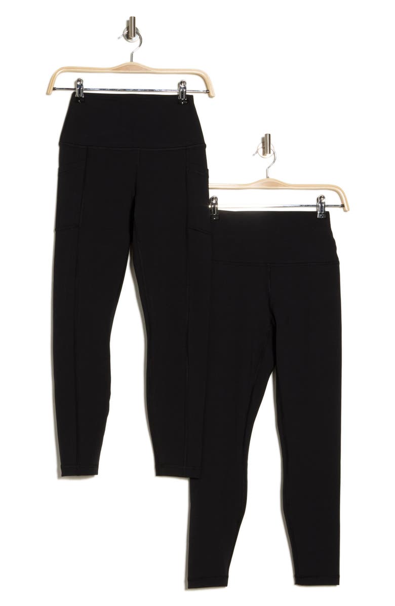 YOGALICIOUS 2-Pack Lux Everyday Elastic Free Waistband Leggings, Alternate, color,