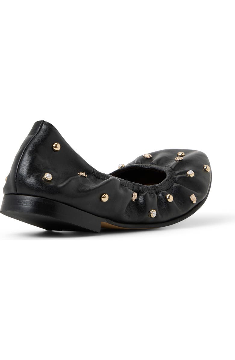 Ted Baker London Lottie Studded Ballet Flat, Alternate, color, Black