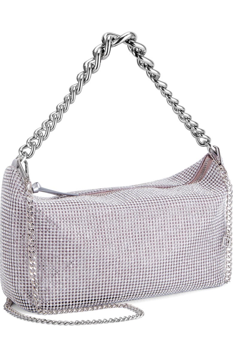 Rafe New York Eliza Shoulder Bag, Alternate, color, Silver