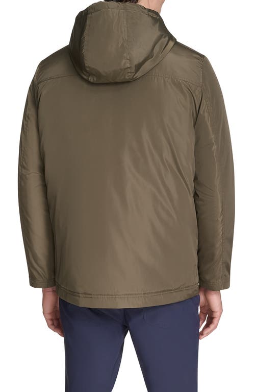 Kenneth Cole New York Hooded Utility Pocket Jacket In Green